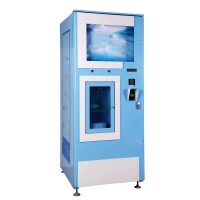 card operated with LCD advertising players Commercial RO water purifier dispenser/Water vending Machine