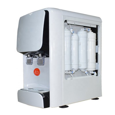 mini hot and cold 75G   compressor cooling dispenser with ro water filters office use water purification