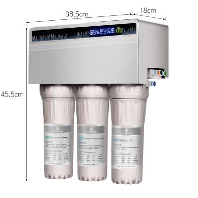 High quality 75G small water filter systems/ 5 stage reverse osmosis system domestic RO home water purifier filter